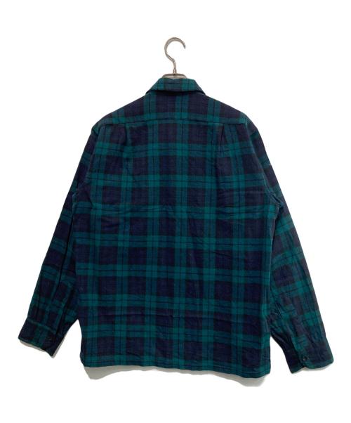 PENDLETON（ペンドルトン）PENDLETON (ペンドルトン) チェックシャツ/50s/vintage ネイビー×グリーン サイズ:Mの古着・服飾アイテム