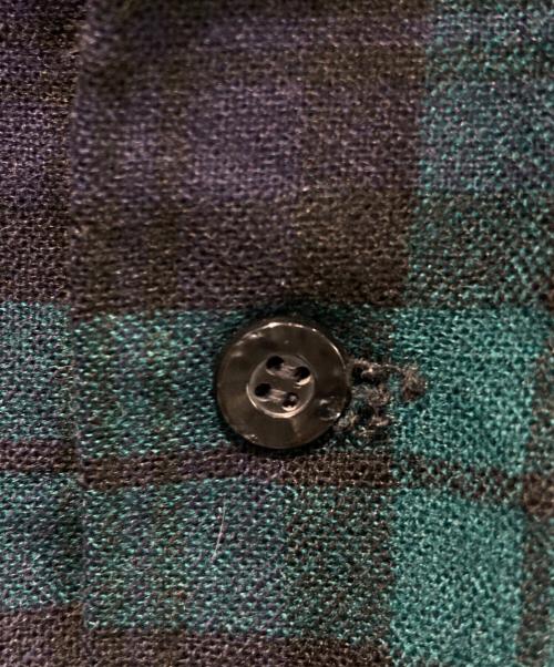 PENDLETON（ペンドルトン）PENDLETON (ペンドルトン) チェックシャツ/50s/vintage ネイビー×グリーン サイズ:Mの古着・服飾アイテム
