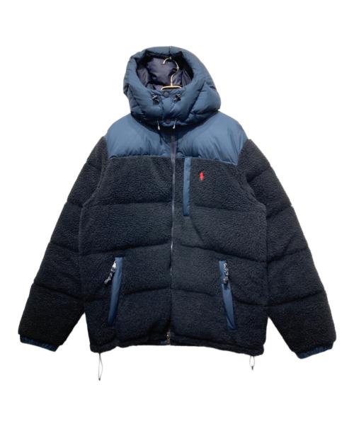 POLO RALPH LAUREN（ポロ・ラルフローレン）POLO RALPH LAUREN (ポロ・ラルフローレン) ハイブリットダウンジャケット ブラック サイズ:Lの古着・服飾アイテム