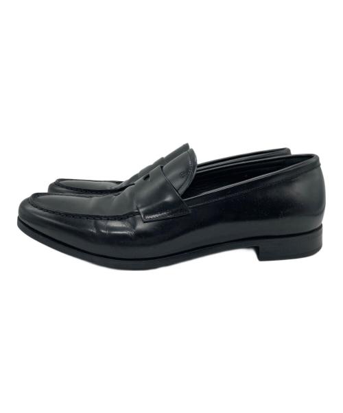 GIORGIO ARMANI（ジョルジオアルマーニ）GIORGIO ARMANI (ジョルジオアルマーニ) コインローファー ブラック サイズ:8(26.5-27)の古着・服飾アイテム