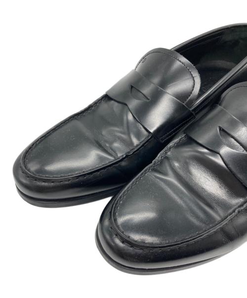 GIORGIO ARMANI（ジョルジオアルマーニ）GIORGIO ARMANI (ジョルジオアルマーニ) コインローファー ブラック サイズ:8(26.5-27)の古着・服飾アイテム