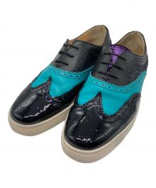 Christian Louboutin（クリスチャン・ルブタン）の古着「ローカットスニーカー」｜ブラック×パープル