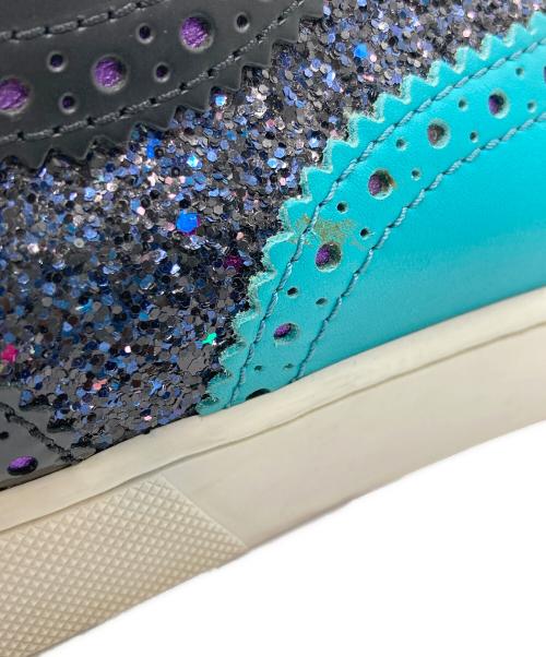 Christian Louboutin（クリスチャン・ルブタン）Christian Louboutin (クリスチャン・ルブタン) ローカットスニーカー ブラック×パープル サイズ:43の古着・服飾アイテム
