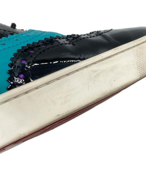 Christian Louboutin（クリスチャン・ルブタン）Christian Louboutin (クリスチャン・ルブタン) ローカットスニーカー ブラック×パープル サイズ:43の古着・服飾アイテム