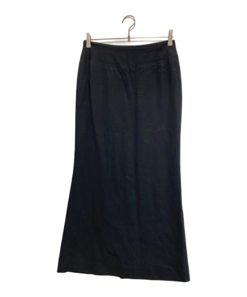 YOHJI YAMAMOTO（ヨウジヤマモト）YOHJI YAMAMOTO (ヨウジヤマモト) バックジップスカート ブラック サイズ:XSの古着・服飾アイテム