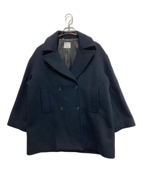 MICA&DEAL（マイカアンドディール）MICA&DEAL (マイカアンドディール) ウールピーコート/Pコート ブラック サイズ:FREEの古着・服飾アイテム