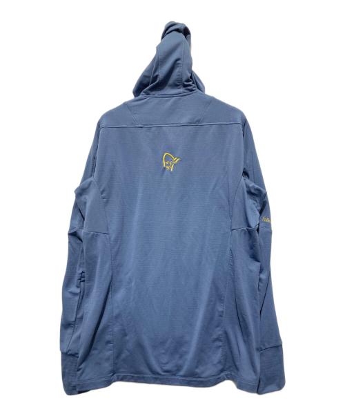 norrona（ノローナ）NORRONA (ノローナ) フォルケティン パワー グリッド フード ブルー サイズ:Lの古着・服飾アイテム