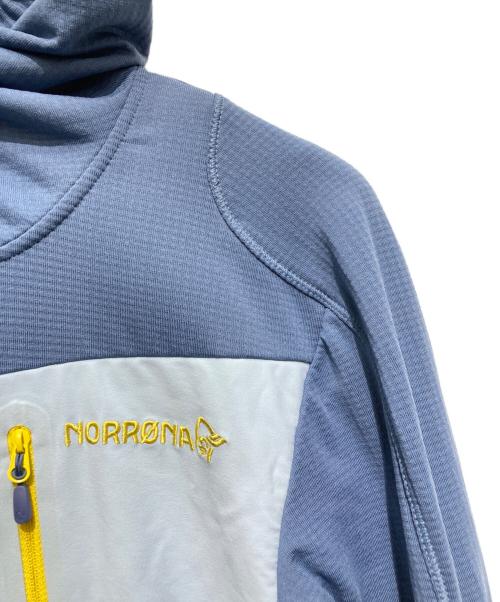 norrona（ノローナ）NORRONA (ノローナ) フォルケティン パワー グリッド フード ブルー サイズ:Lの古着・服飾アイテム