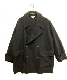 jieda（ジエダ）の古着「OVER P COAT オーバーサイズPコート」｜ブラック