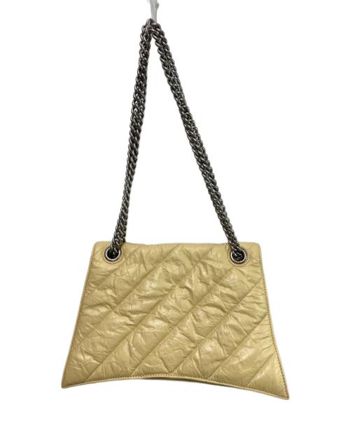 BALENCIAGA（バレンシアガ）BALENCIAGA (バレンシアガ) クラッシュ ミディアム チェーンバッグ イエローの古着・服飾アイテム