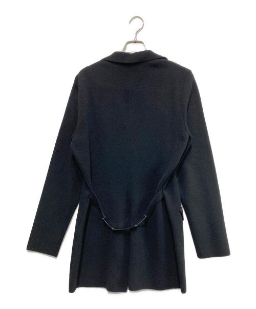 CELINE PARIS（セリーヌパリ）CELINE PARIS (セリーヌパリ) ロゴプレート ニットジャケット ブラック サイズ:40の古着・服飾アイテム
