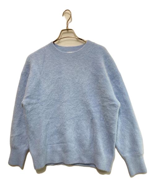 Whim Gazette（ウィムガゼット）Whim Gazette (ウィムガゼット) ファークルーネックプルオーバー スカイブルー サイズ:FREEの古着・服飾アイテム