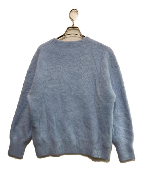 Whim Gazette（ウィムガゼット）Whim Gazette (ウィムガゼット) ファークルーネックプルオーバー スカイブルー サイズ:FREEの古着・服飾アイテム