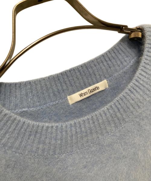 Whim Gazette（ウィムガゼット）Whim Gazette (ウィムガゼット) ファークルーネックプルオーバー スカイブルー サイズ:FREEの古着・服飾アイテム