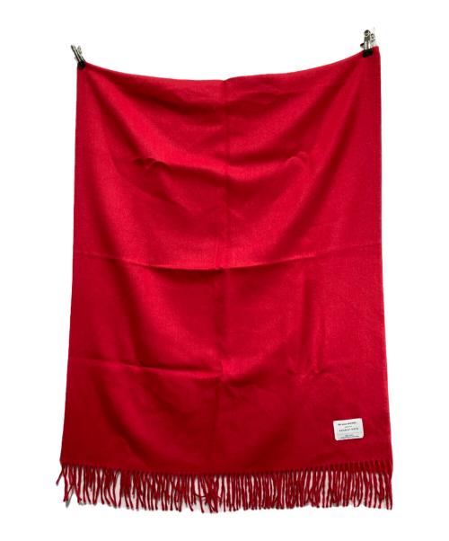 Adam et Rope（アダム エ ロペ）Adam et Rope (アダム エ ロペ) THE INOUE BROTHERS (イノウエブラザーズ) 大判ストール レッドの古着・服飾アイテム
