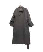 Snidelスナイデル）の古着「ウールカシミヤスタンドカラーコート」｜グレー