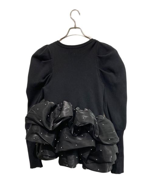 Bibiy.（ビビィ）Bibiy. (ビビィ) AMELIE PEPURAMU KNIT ブラック サイズ:Freeの古着・服飾アイテム