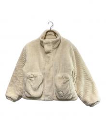 Matin Kim（マーティン キム）の古着「KNIT MIXED TEDDY CROP JUMPER」｜ベージュ
