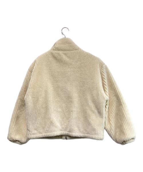 Matin Kim（マーティン キム）matin kim (マーティン キム) KNIT MIXED TEDDY CROP JUMPER ベージュ サイズ:Freeの古着・服飾アイテム
