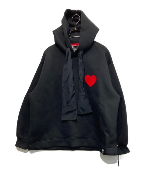 DOUBLE STANDARD（ダブルスタンダード）DOUBLE STANDARD (ダブルスタンダード) ハートワッペンパーカー ブラック サイズ:FREE 未使用品の古着・服飾アイテム