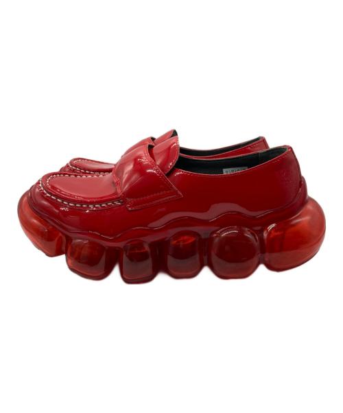 grounds（グラウンズ）grounds (グラウンズ) JEWELRY LOAFER レッド サイズ:23㎝の古着・服飾アイテム