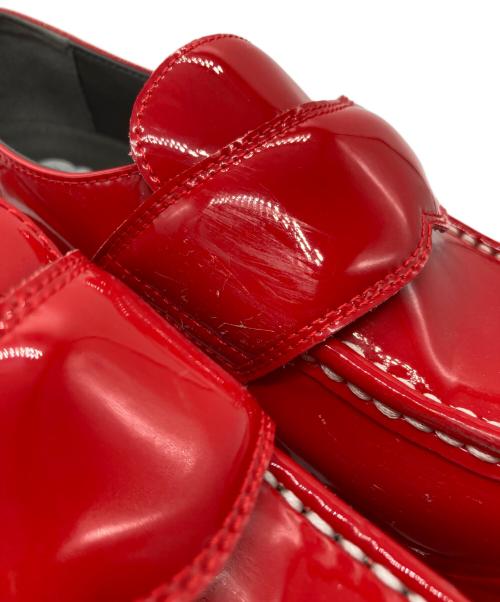 grounds（グラウンズ）grounds (グラウンズ) JEWELRY LOAFER レッド サイズ:23㎝の古着・服飾アイテム