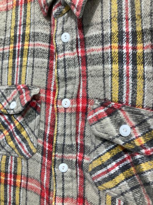 N NUMBER (N)INE（ナンバーナイン）N NUMBER (N)INE (ナンバーナイン) チェックネルシャツ レッド×ベージュ サイズ:2の古着・服飾アイテム