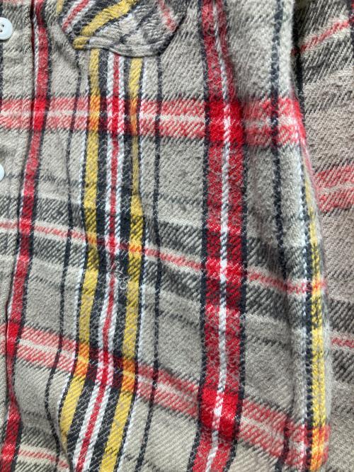 N NUMBER (N)INE（ナンバーナイン）N NUMBER (N)INE (ナンバーナイン) チェックネルシャツ レッド×ベージュ サイズ:2の古着・服飾アイテム