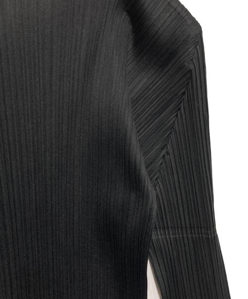 PLEATS PLEASE（プリーツプリーズ）PLEATS PLEASE (プリーツプリーズ) プリーツハイネックカットソー ブラック サイズ:3の古着・服飾アイテム