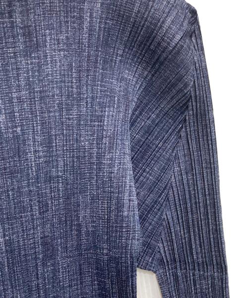 PLEATS PLEASE（プリーツプリーズ）PLEATS PLEASE (プリーツプリーズ) プチールハイネックカットソー ネイビー サイズ:34の古着・服飾アイテム