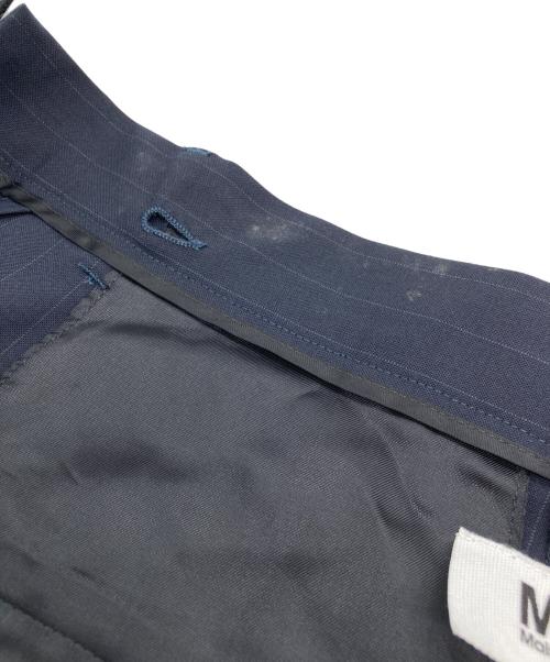MM6 Maison Margiela（エムエムシックスメゾンマルジェラ）MM6 Maison Margiela (エムエムシックスメゾンマルジェラ) 再構築ラップワイドパンツ ネイビー サイズ:36の古着・服飾アイテム