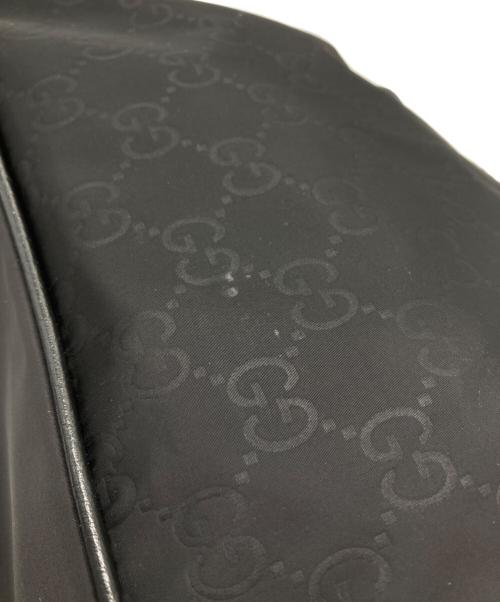 GUCCI（グッチ）GUCCI (グッチ) メッセンジャーバッグクロスバッグ/GGパターン/ナイロンショルダーバッグ ブラックの古着・服飾アイテム