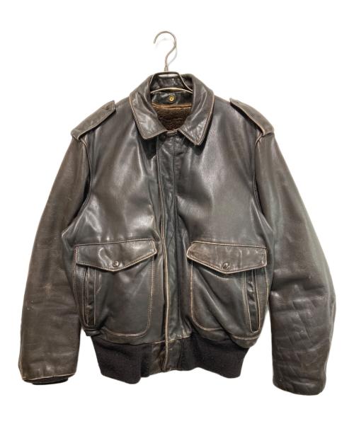 Schott（ショット）Schott (ショット) A-2 レザーフライトジャケット ブラウン サイズ:42の古着・服飾アイテム