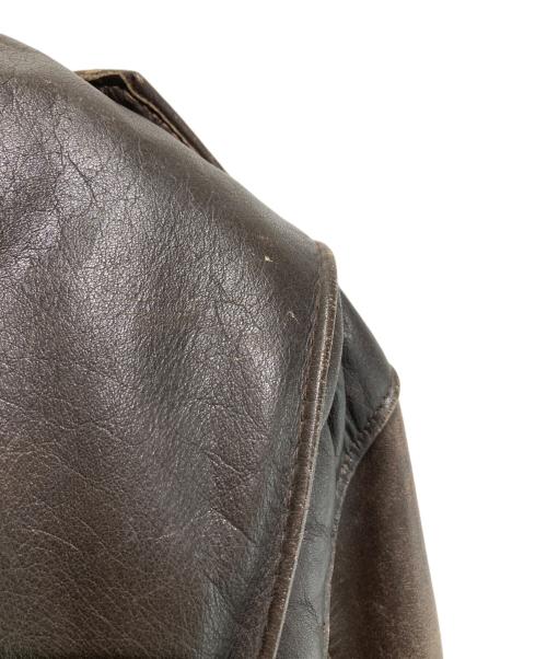 Schott（ショット）Schott (ショット) A-2 レザーフライトジャケット ブラウン サイズ:42の古着・服飾アイテム