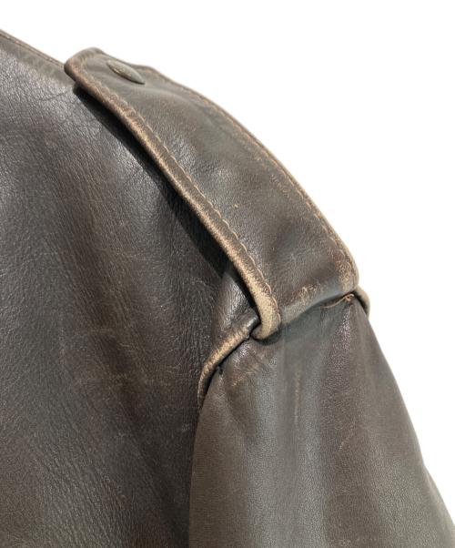Schott（ショット）Schott (ショット) A-2 レザーフライトジャケット ブラウン サイズ:42の古着・服飾アイテム