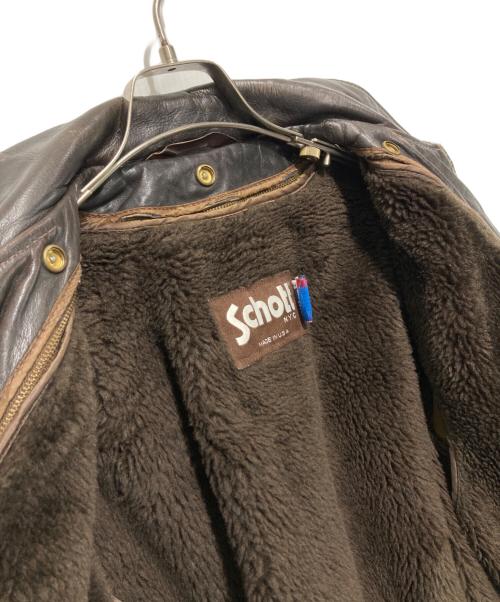 Schott（ショット）Schott (ショット) A-2 レザーフライトジャケット ブラウン サイズ:42の古着・服飾アイテム