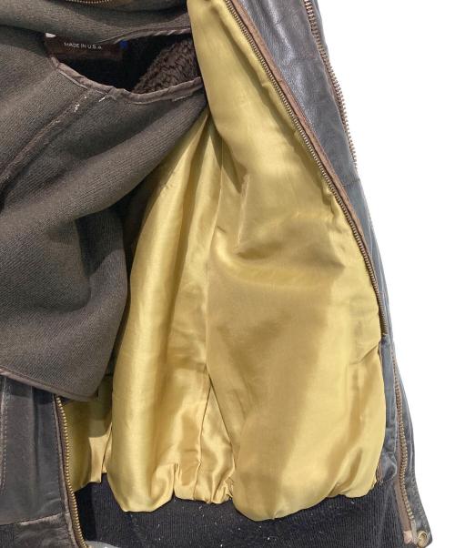 Schott（ショット）Schott (ショット) A-2 レザーフライトジャケット ブラウン サイズ:42の古着・服飾アイテム