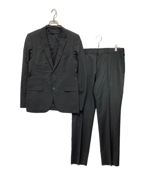 HUGO BOSS（ヒューゴ ボス）HUGO BOSS (ヒューゴ ボス) セットアップスーツ ブラック サイズ:48の古着・服飾アイテム
