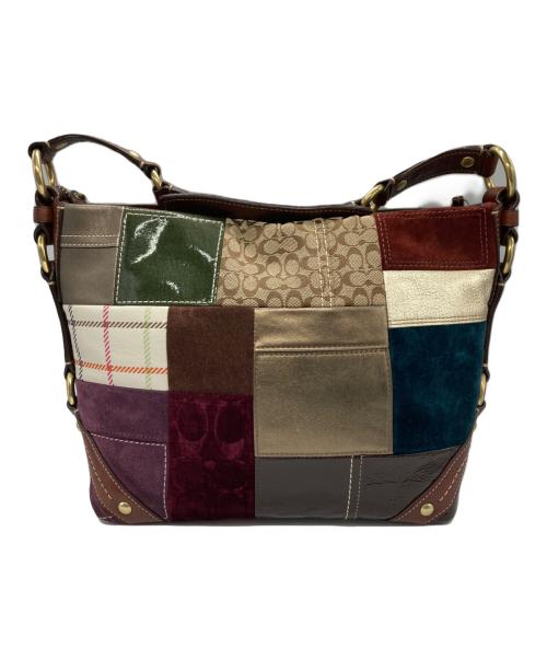 COACH（コーチ）COACH (コーチ) パッチワーク レガシー カーリー ショルダー バッグ ベージュの古着・服飾アイテム