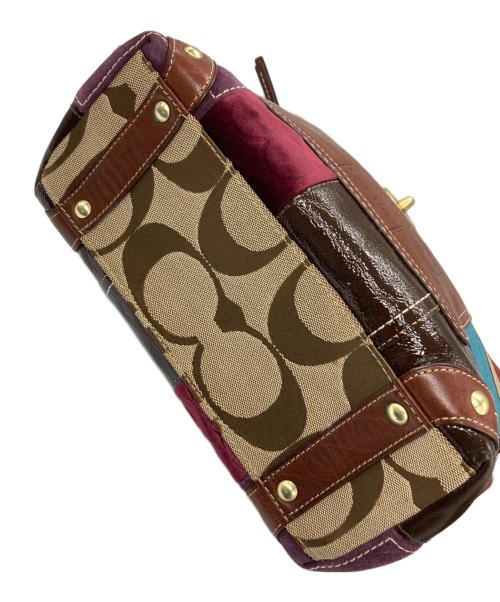 COACH（コーチ）COACH (コーチ) パッチワーク レガシー カーリー ショルダー バッグ ベージュの古着・服飾アイテム