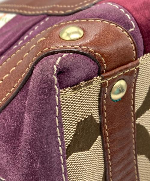 COACH（コーチ）COACH (コーチ) パッチワーク レガシー カーリー ショルダー バッグ ベージュの古着・服飾アイテム