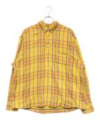 SUPREMEシュプリーム）の古着「Pullover Plaid Flannel」｜ゴールド