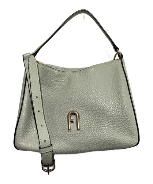 FURLA（フルラ）FURLA (フルラ) プリムラSトップハンドルバッグ 黄緑の古着・服飾アイテム