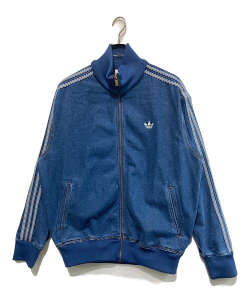 adidas（アディダス）adidas (アディダス) アディカラー デニム ファイヤーバード トラックトップ ブルー サイズ:2XLの古着・服飾アイテム