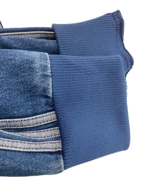 adidas（アディダス）adidas (アディダス) アディカラー デニム ファイヤーバード トラックトップ ブルー サイズ:2XLの古着・服飾アイテム