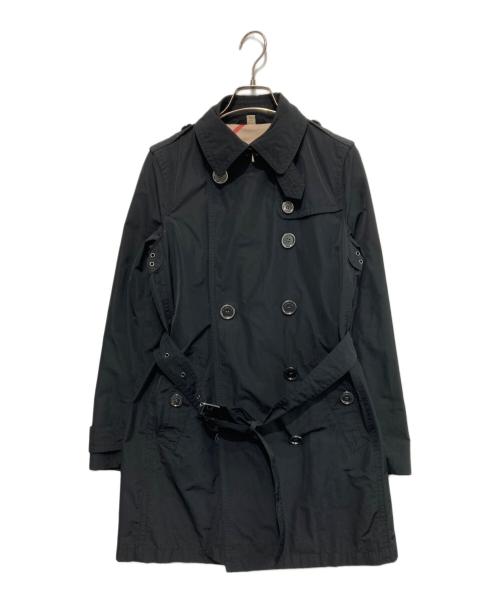 BURBERRY BRIT（バーバリーブリット）BURBERRY BRIT (バーバリーブリット) 裏地チェックトレンチコート ブラック サイズ:6の古着・服飾アイテム