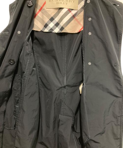 BURBERRY BRIT（バーバリーブリット）BURBERRY BRIT (バーバリーブリット) 裏地チェックトレンチコート ブラック サイズ:6の古着・服飾アイテム