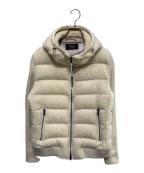 EPOCA UOMOエポカ ウォモ）の古着「Safari lounge別注ウボアコンビダウンブルゾン」｜ベージュ