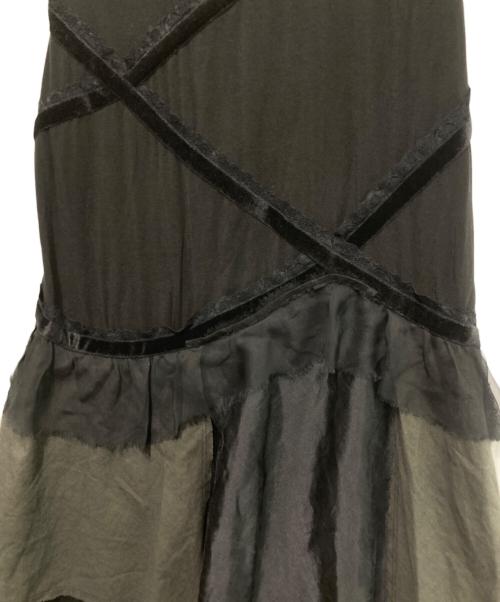 ISSEY MIYAKE（イッセイミヤケ）ISSEY MIYAKE (イッセイミヤケ) 切替スカート ブラック サイズ:2の古着・服飾アイテム