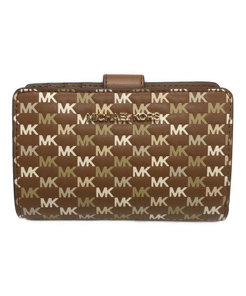 MICHAEL KORS（マイケル・コース）MICHAEL KORS (マイケルコース) 2つ折り財布 ブラウンの古着・服飾アイテム